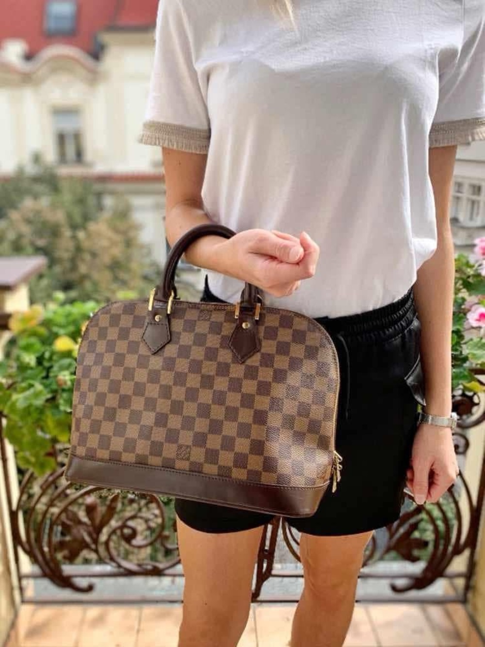 Louis‎ Vuitton Damier Ebene Alma PM